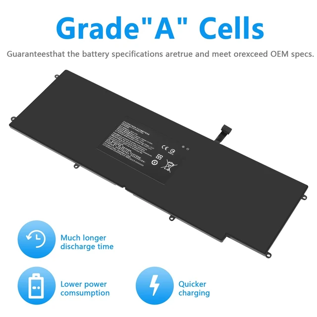 Alt view image 4 of 7 - RC30-0196 Laptop Battery for Razer Blade Stealth 2016 v2 2017 i7-7500U i7-8550u 13.3" RZ09-01962W10 RZ09-0239 RZ09-02393E31 RZ09-01962E52 RZ09-01962E53 RZ09-01962E20 RZ09-01962E10 RZ09-01962E12