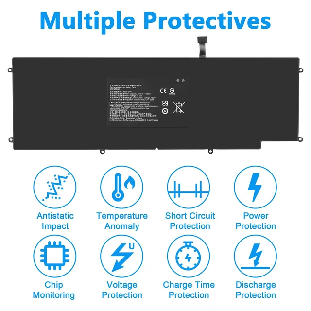 Alt view image 7 of 7 - RC30-0196 Laptop Battery for Razer Blade Stealth 2016 v2 2017 i7-7500U i7-8550u 13.3" RZ09-01962W10 RZ09-0239 RZ09-02393E31 RZ09-01962E52 RZ09-01962E53 RZ09-01962E20 RZ09-01962E10 RZ09-01962E12