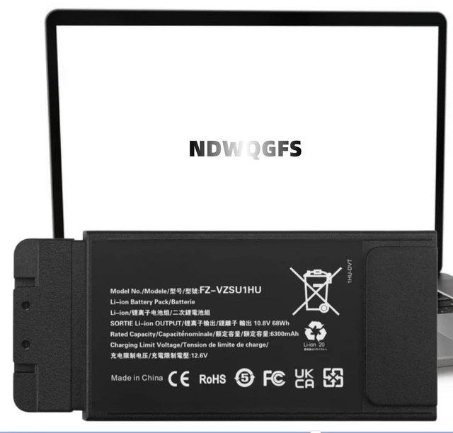Main image of FZ-VZSU1HU Battery Replacement for Panasonic Toughbook 55 FZ-55 Mk1 Mk2 10.8V 68Wh 6300mAh Li-Polymer panasonic fz-55 Battery