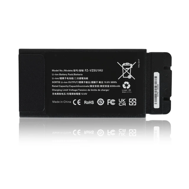 Alt view image 2 of 7 - FZ-VZSU1HU Battery Replacement for Panasonic Toughbook 55 FZ-55 Mk1 Mk2 10.8V 68Wh 6300mAh Li-Polymer panasonic fz-55 Battery