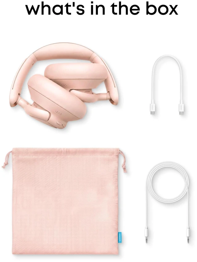 Alt view image 7 of 7 - by Anker Q31i, Adaptive Noise Cancelling Over-Ear Headphones LDAC Hi-Res Wireless Audio, 50H ANC Playtime, Comfortable Fit, Clear Calls, Dual Connection, Bluetooth 6.0, Custom EQ via App