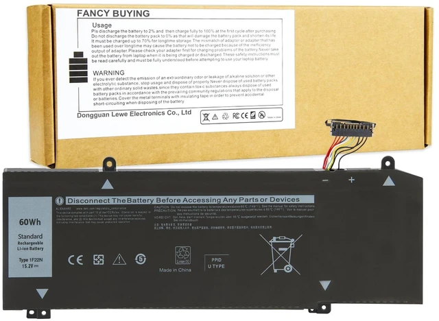 Main image of 1F22N Laptop Battery for Dell Alienware M15 R1 M17 R1, G5 15 5590 5590-D2783W 5590-D2743B D2842W D2843W D2865B G7 15 7590 7790 D2785B ALW15M-D1523S,JJPFK 0JJPFK 06YV0V 08622M HYWXJ 0HYWXJ XRGXX 01F22N