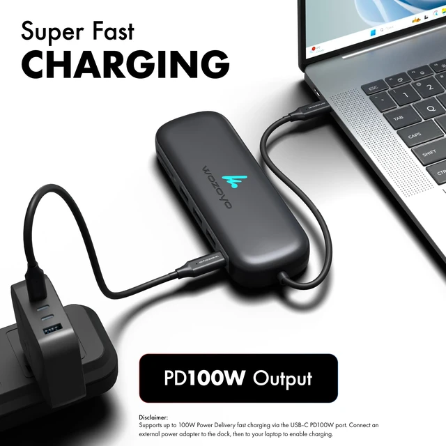 Alt view image 6 of 7 - Type C 10 in 1 Docking Station with 2XUSB 5Gbps, Dual 4K HDMI, VGA, Gigabit Ethernet, USB 2.0, SD & TF, PD 100W, Compatible with Thunderbolt 4, macOS, Windows, Android & iOS
