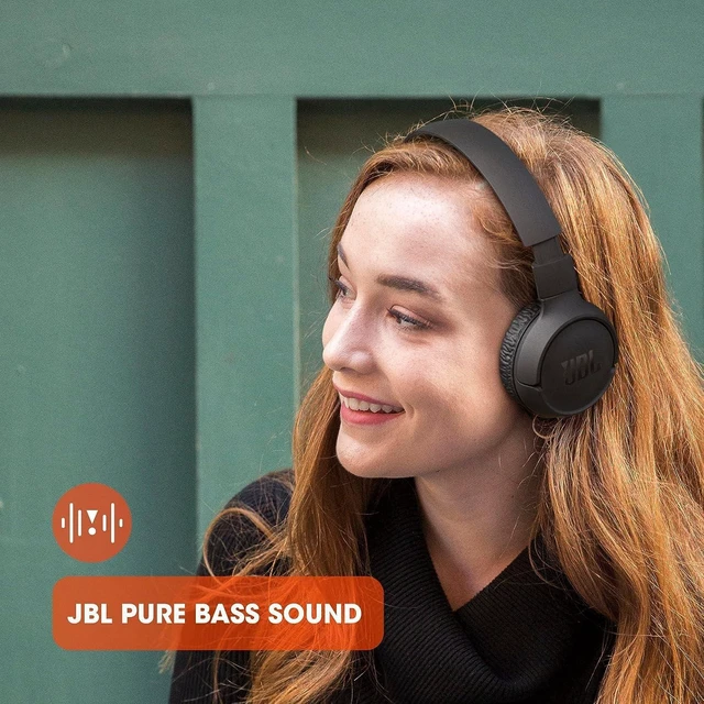 Alt view image 6 of 6 - Tune 510BT: Wireless Bluetooth On-Ear Headphones with Purebass Sound - with Cleaning Cloth - Black