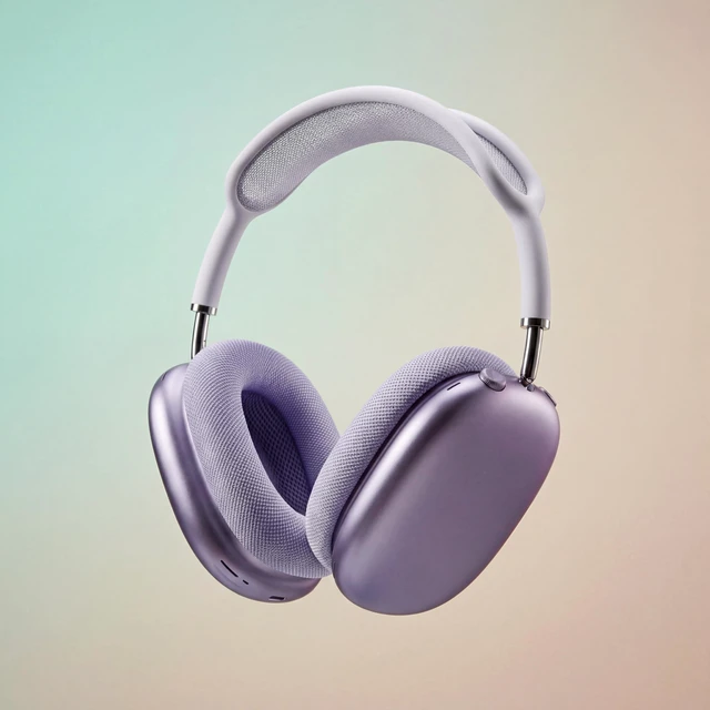 Alt view image 5 of 7 - PadZ Max - Ear Cushions for AirPods Max 1 & 2 Made by Wicked Cushions Soft Fabric, Enhanced Comfort & Unique Style Purple