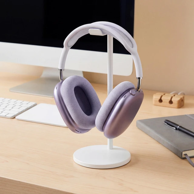 Alt view image 6 of 7 - PadZ Max - Ear Cushions for AirPods Max 1 & 2 Made by Wicked Cushions Soft Fabric, Enhanced Comfort & Unique Style Purple