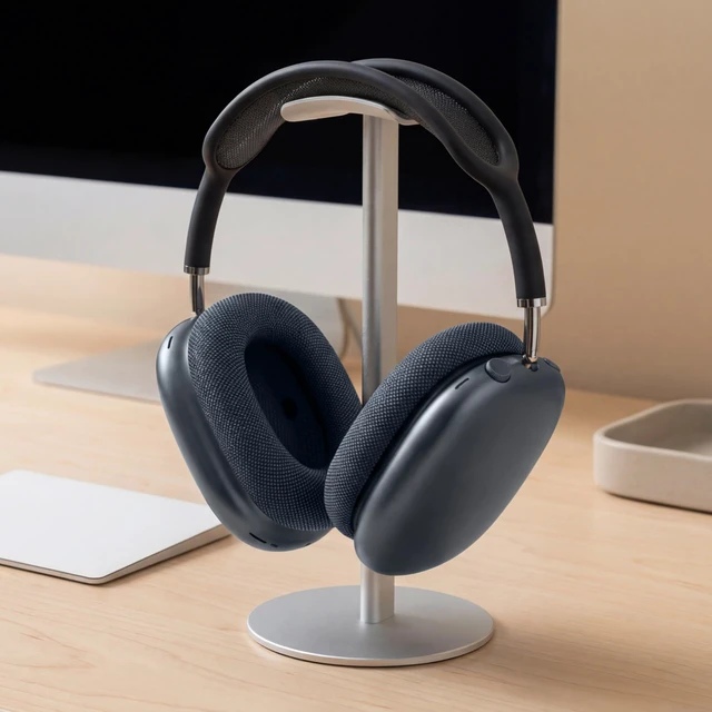 Alt view image 6 of 7 - PadZ Max - Ear Cushions for AirPods Max 1 & 2 Made by Wicked Cushions Soft Fabric, Enhanced Comfort & Unique Style Midnight