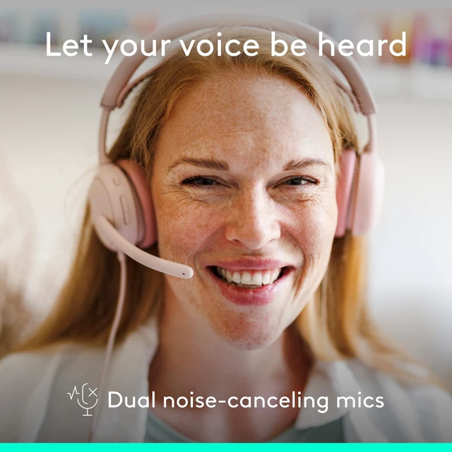 Alt view image 3 of 7 - Zone Wired 2 Noise Canceling Headset with Adaptive Hybrid - Rose Noise-canceling, USB-C connection, USB-A adapter included