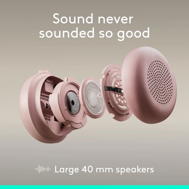 Alt view image 4 of 7 - Zone Wired 2 Noise Canceling Headset with Adaptive Hybrid - Rose Noise-canceling, USB-C connection, USB-A adapter included