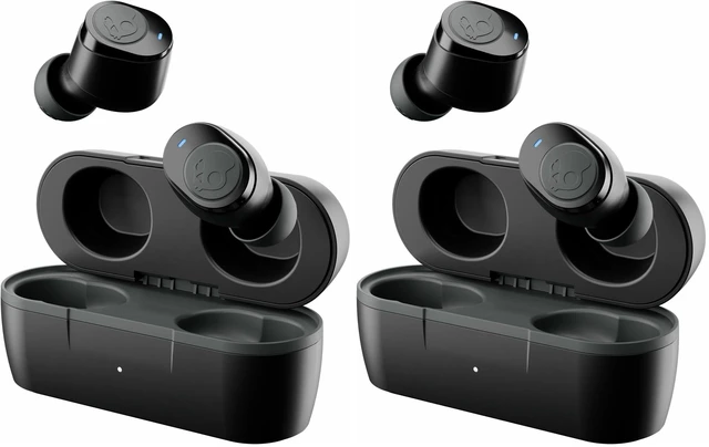 Main image of Jib True 2 Wireless Earbuds,Bluetooth Headphones,Up to 33 Hours Battery with Charging Case,Noise Isolating Fit,Sweat and Water Resistant,Microphone for iPhone Android-True Black,(Pack of 2)