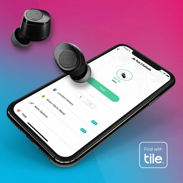 Alt view image 3 of 7 - Jib True 2 Wireless Earbuds,Bluetooth Headphones,Up to 33 Hours Battery with Charging Case,Noise Isolating Fit,Sweat and Water Resistant,Microphone for iPhone Android-True Black,(Pack of 2)