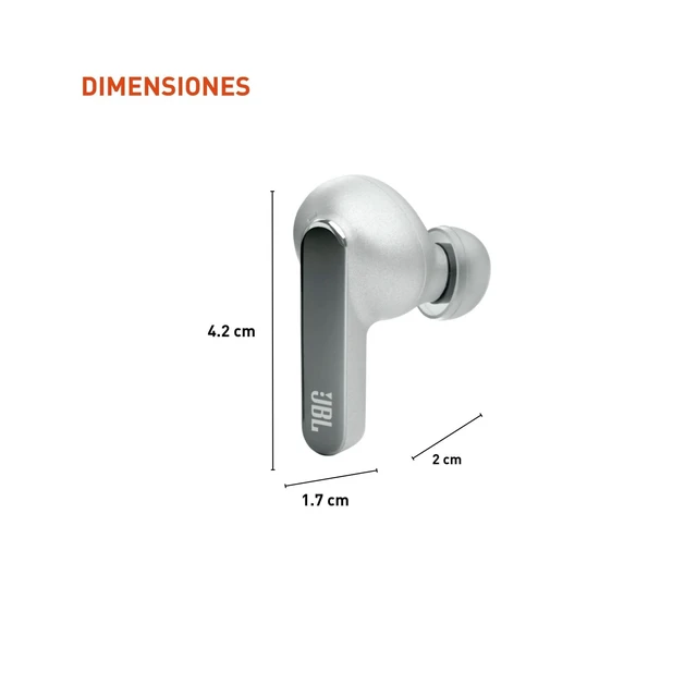 Alt view image 4 of 7 - Live Pro 2 TWS - Noise Cancelling Earbuds - Silver Signature Sound, True Adaptive Noise Cancelling with Smart Ambient, 40 1030 hours of playback with wireless charging