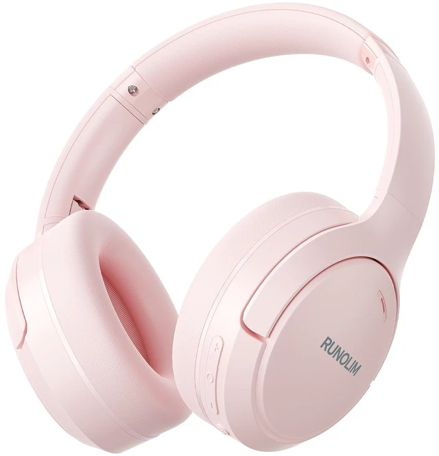Main image of Active Noise Cancelling Headphones, Wireless Bluetooth Over Ear 100H Playtime, Transparency Mode, Deep Bass Hi-Fi Stereo, Built-in Mic, Lightweight Comfort for Travel, Office and Home