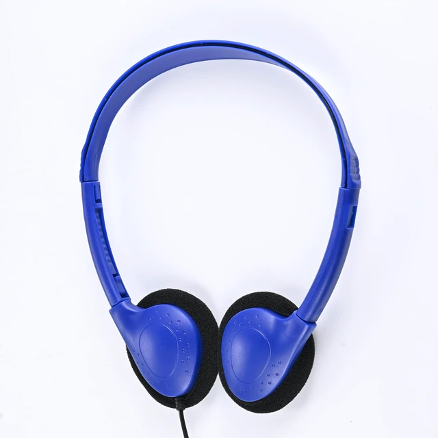Alt view image 3 of 7 - 50 Pack Classroom Headphones Bulk for Kids School Class Set Headphones for Students Teens Toddler Children and Adults, Wholesale 3.5mm Pulg Wired Earphones-Upgrade (Dark Blue, 50 Pack)
