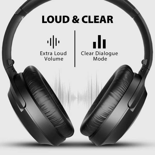 Alt view image 4 of 7 - Opera - Wireless TV Headphones with Clear Dialogue Comfortable TV headphones with enhanced volume, optical and AUX compatibility, and passthrough for shared listening