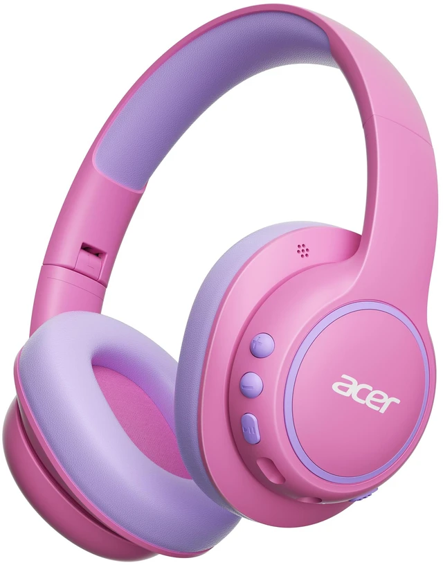 Main image of OHR702 Kids Bluetooth Headphones for School with Built-in Mic,Over-Ear 75H Playtime,Bluetooth 6.0,85dBA Safe Volume,3.5mm Jack Aux Cord, USB-C Fast Charging, for iPad/Travel/Tablet- Pink