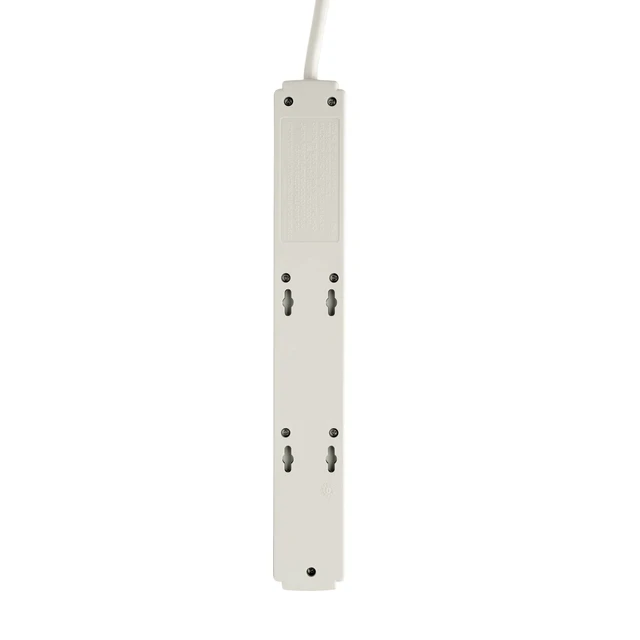 Alt view image 7 of 7 - Eaton TLP606USBB 6 Outlet White Surge Protector with USB & USB-C Power Strip, 1200 Joules, 6ft Extension Cord Power Cable, & $20,000 Insurance