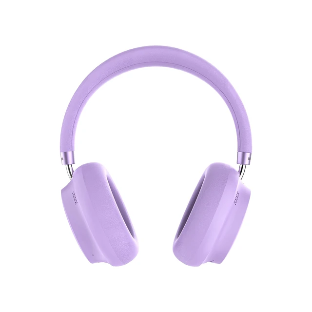 Alt view image 2 of 6 - Essential Bluetooth Headphones - Over The Ear, Active Noise Cancelling Wireless Headphones + Awareness Mode, Bluetooth Headset with Mic, 50 Hours of Battery Life (Purple)