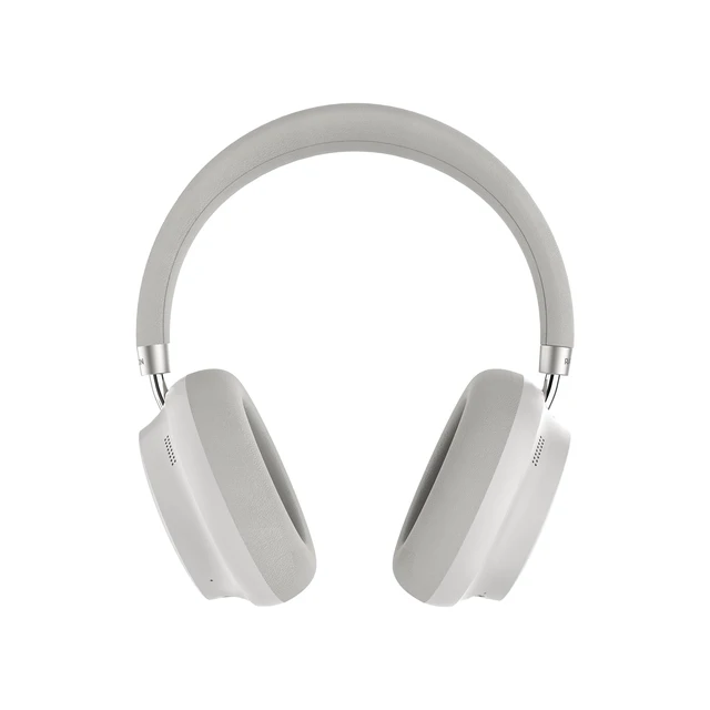 Alt view image 2 of 6 - Essential Bluetooth Headphones - Over The Ear, Active Noise Cancelling Wireless Headphones + Awareness Mode, Bluetooth Headset with Mic, 50 Hours of Battery Life (White)