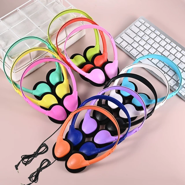 Alt view image 7 of 7 - Classroom Headphones Bulk 50 Pack Class Set for School Students Kids and Adult -Sturdy Wired 3.5mm Plug (Mixed, 50 Pack)