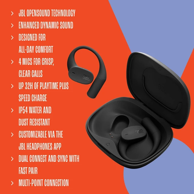 Alt view image 6 of 7 - Sense Lite Open Ear Earbuds, True Wireless, Ear Hook Fit - Beige Water Resistant Sports And Workout Headphones, Up To 8 Hrs Playtime, Clear Calls With Noise Reduction