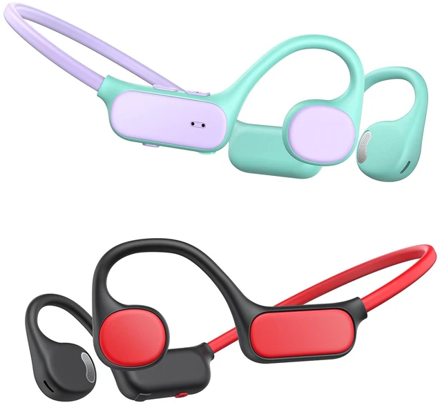 Main image of OWS01 Kids Bluetooth Headphones, Air Conduction Open Ear Headphones SafeSound Tech, Clear Audio Bluetooth 5.4, 360° Bending Ultra-Light Kids Wireless Headphones for Travel/School/Sports/Outdoor