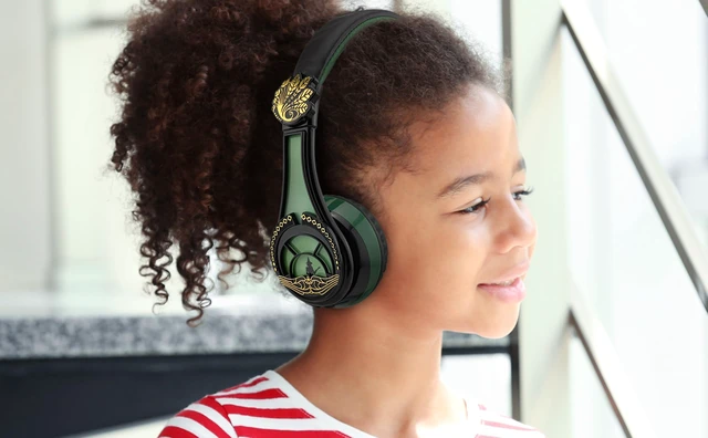 Alt view image 4 of 7 - Wicked Elphaba Bluetooth Headphones for Kids, Wireless Headphones for School, Home, or Travel (Wicked Elphaba)