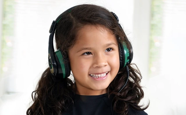 Alt view image 5 of 7 - Wicked Elphaba Bluetooth Headphones for Kids, Wireless Headphones for School, Home, or Travel (Wicked Elphaba)