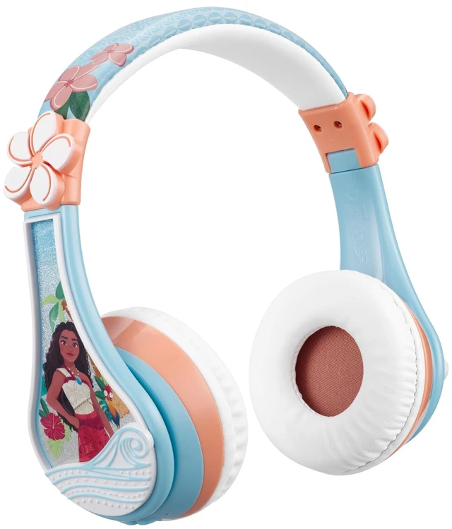 Main image of Disney Moana 2 Bluetooth Headphones for Kids Wireless Headphones for School Volume Reduced and Built-in Microphone