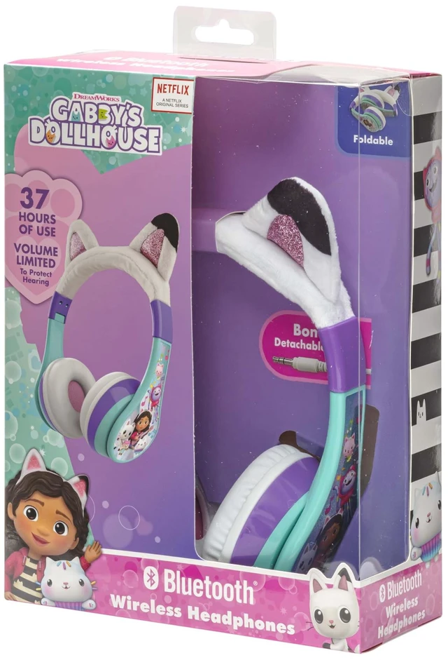 Alt view image 7 of 7 - Gabbys Dollhouse Bluetooth Headphones for Kids, Wireless Headphones