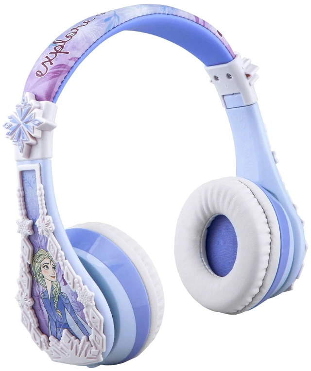 Main image of Disney Frozen 2 Bluetooth Headphones with Microphone, Volume Reduced to Protect Hearing, Adjustable Wireless Headphones for School Home Travel, for Fans of Anna and Elsa