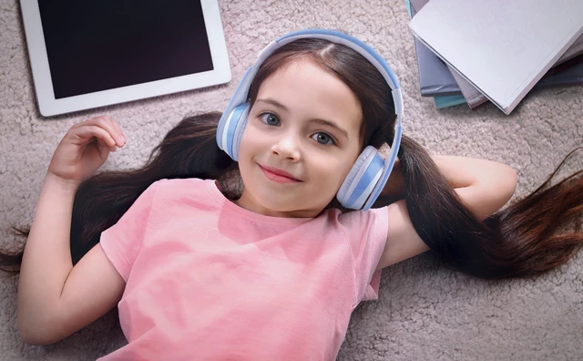 Alt view image 5 of 7 - Disney Frozen 2 Bluetooth Headphones with Microphone, Volume Reduced to Protect Hearing, Adjustable Wireless Headphones for School Home Travel, for Fans of Anna and Elsa
