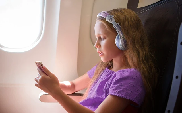 Alt view image 7 of 7 - Disney Frozen 2 Bluetooth Headphones with Microphone, Volume Reduced to Protect Hearing, Adjustable Wireless Headphones for School Home Travel, for Fans of Anna and Elsa