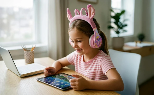Alt view image 5 of 7 - Disney Stitch Angel Bluetooth Headphones for Kids, Wireless Headphones