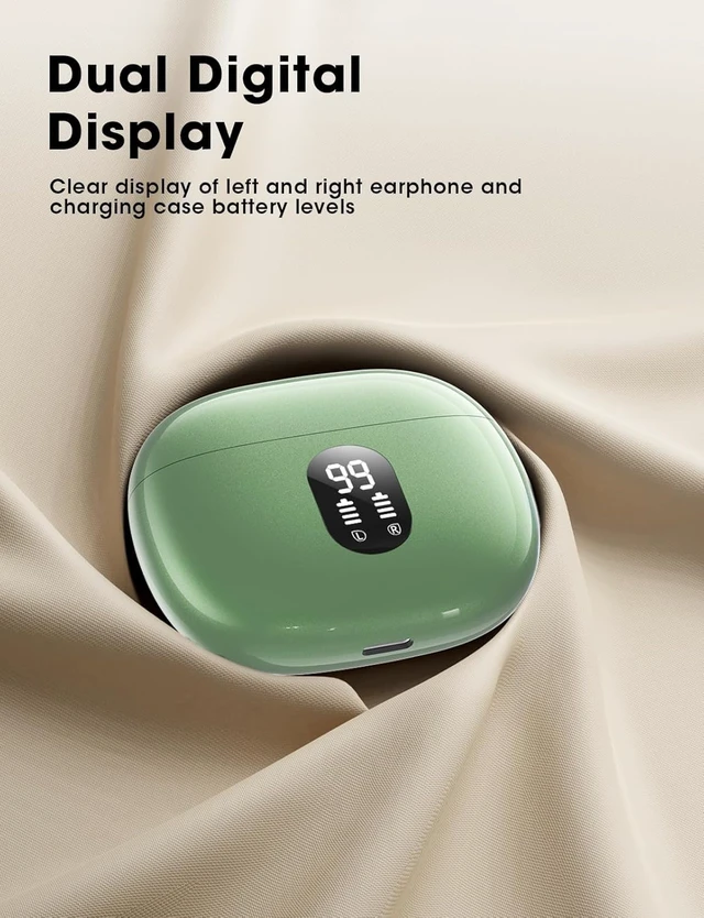 Alt view image 6 of 7 - Wireless Earbuds, Hi-Fi Deep Bass Ear Buds, 48H Playtime In-Ear Headphones