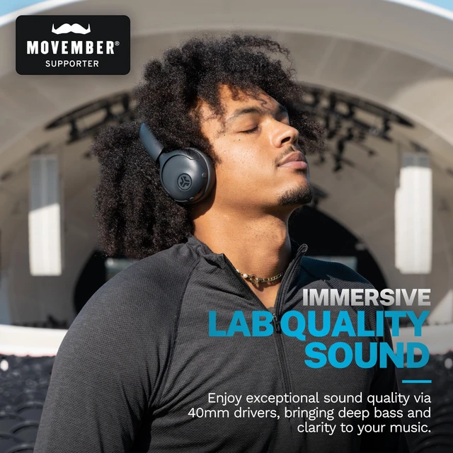 Alt view image 2 of 7 - Go Lux ANC on Ear Headphones with Bluetooth Multipoint, Graphite