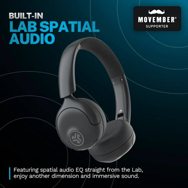 Alt view image 3 of 7 - Go Lux ANC on Ear Headphones with Bluetooth Multipoint, Graphite