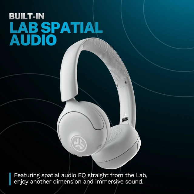 Alt view image 3 of 7 - Go Lux ANC on Ear Headphones with Bluetooth Multipoint, White