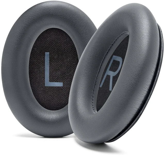 Main image of PadZ QC45 - Earpads for Bose QuietComfort 45, QC SE & QC Wireless Made by Wicked Cushions Extra Thick Cushions, Premium Durable Stitching Eclipse Grey