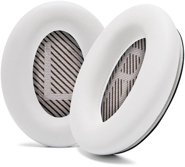 Main image of PadZ QC45 - Earpads for Bose QuietComfort 45, QC SE & QC Wireless Made by Wicked Cushions Extra Thick Cushions, Premium Durable Stitching White Smoke