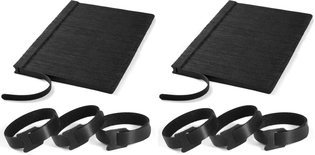 Main image of 200 PCS 8 Inches Reusable Cable Ties Adjustable Cord Wraps, Cable Straps Hook & Loop Cord Organizer, Cable Management (Pack of 2)