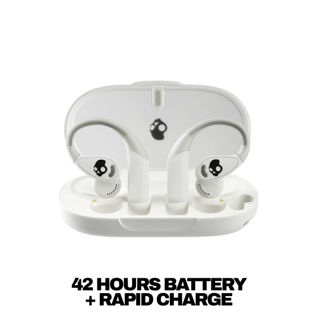 Alt view image 3 of 7 - Push 540 Open Wireless Open-Ear Bluetooth Earbuds - Bone Sweat and Water Resistant, 42 Hours Battery, Detachable Neckband, Secure Over-Ear Fit, Running Outdoors, Exercise, Gym