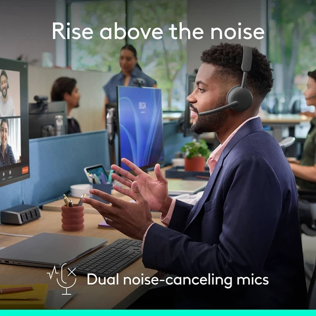 Alt view image 5 of 7 - Zone Wireless 2 ES for Business Headset - Native Bluetooth Adaptive Hybrid ANC, Native Bluetooth, Microsoft Teams Certified, ideal for Business, Noise-Canceling, Graphite color