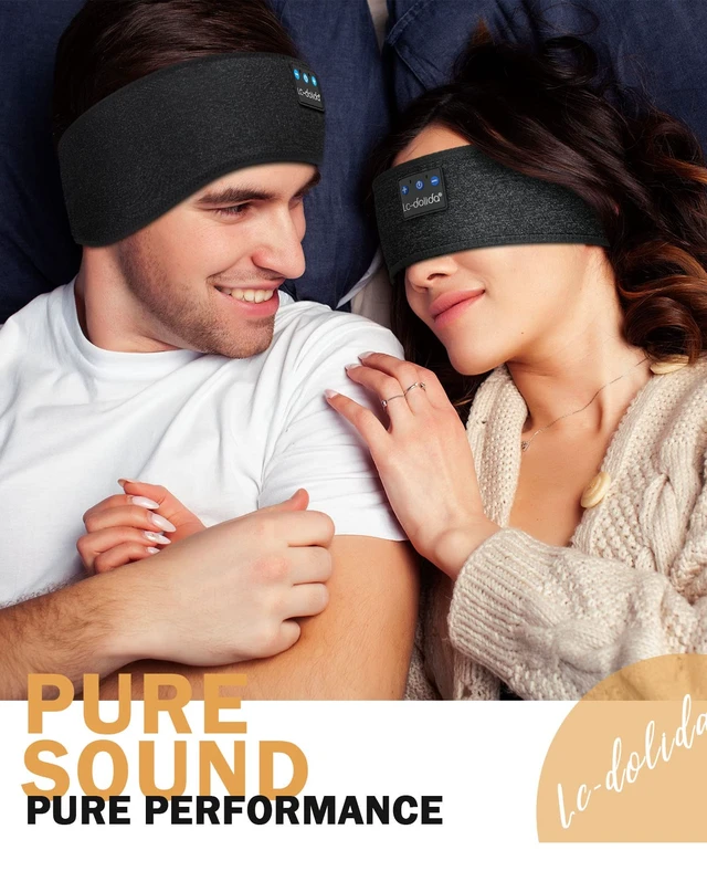 Alt view image 2 of 7 - Sleep Headphones Headband Bluetooth 5.4, Headband Earphones Wireless with USB C Charge Port, Sleep Mask for Sleeping, Sports, Gifts, Workout, Jogging, Yoga, Insomnia, Air Travel, Meditation