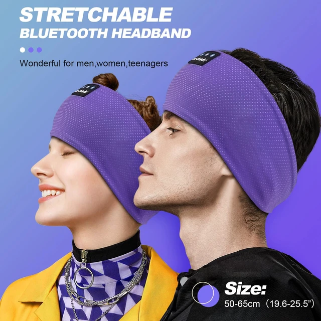 Alt view image 2 of 7 - Sleep Headphones Bluetooth 5.4, Headband Headphones Earphones Wireless, Sleep Mask for Sleeping, Sports, Gifts, Workout, Jogging, Yoga,Insomnia, Air Travel, Meditation