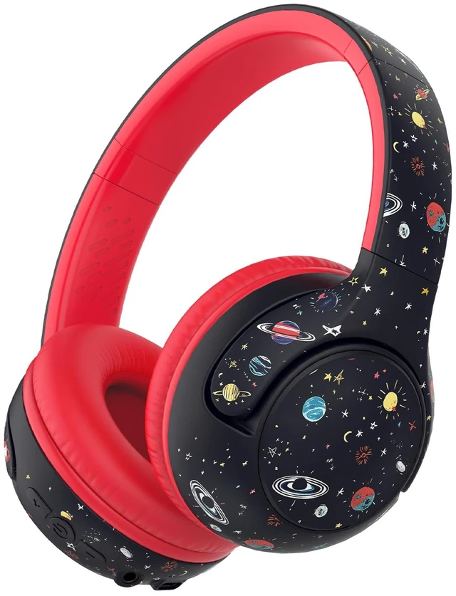 Main image of BTH27 Toddler Headphones for 2+ Year Old Baby Kids Travel Study SafeSound Tech3.0, 74H Playtime, Bluetooth 5.4, BPA Free, Aux, Soft Baby Headphones, Easy Operation, Adjustable, Black