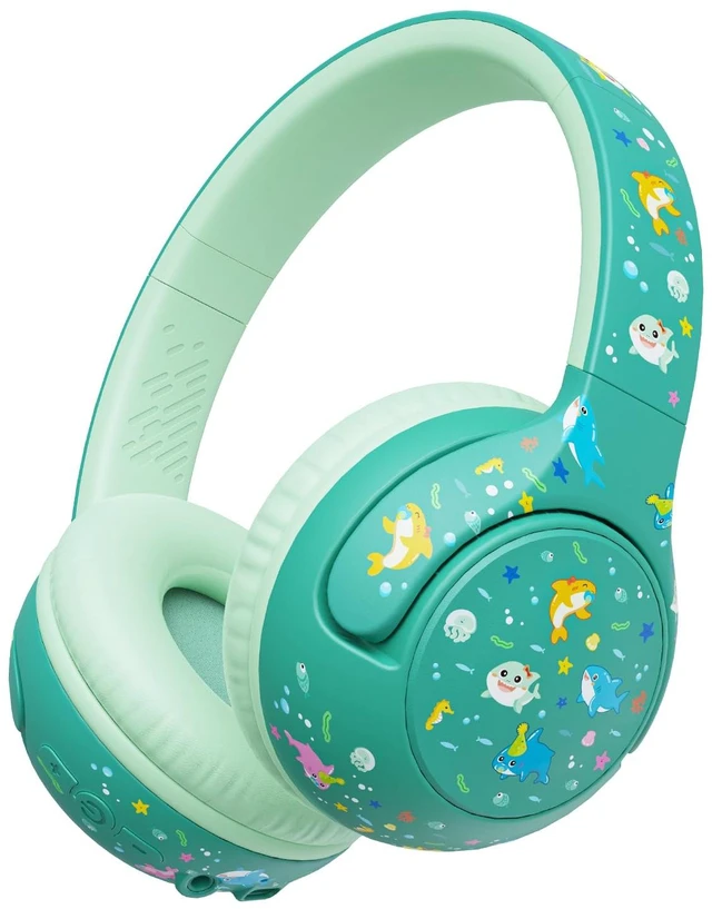Main image of BTH27 Toddler Headphones for 2+ Year Old Baby Kids Travel Study SafeSound Tech3.0, 74H Playtime, Bluetooth 5.4, BPA Free, Aux, Soft Baby Headphones, Easy Operation, Adjustable, Green