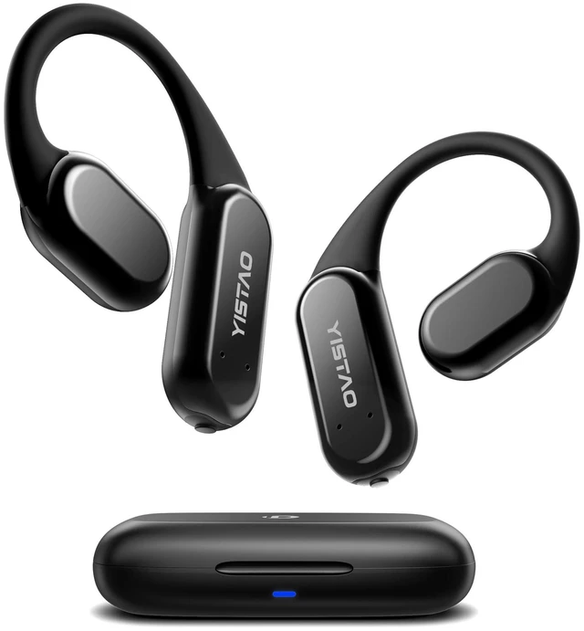 Main image of 60H Playtime Fit and Comfort IP68 Bone Conduction Headphones OWS Open Ear Headphones with Earhooks, Bone Conduction Earbuds, Clear Sound, Bluetooth 5.3, AAC/SBC, for Cycling Yoga Workout