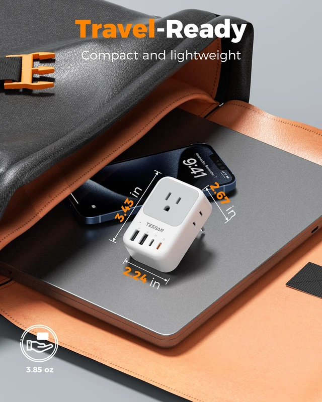 Alt view image 5 of 7 - Switzerland Travel Plug Adapter PD 20W, Type J Adapter 4 Outlets 4 USB (2 USB-C 2 USB-A), US to Switzerland Travel Power Outlet Adaptor for Rwanda Jordan Liechtenstein Madagascar