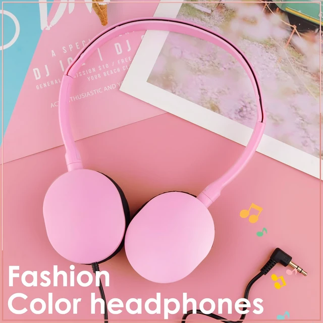 Alt view image 6 of 7 - Bulk Classroom Headphones for Kids School Students 100 Pack Wholesale Headphones Class Set with 3.5mm Jack for Chromebook Laptop PC Computer (Mixed Colors)